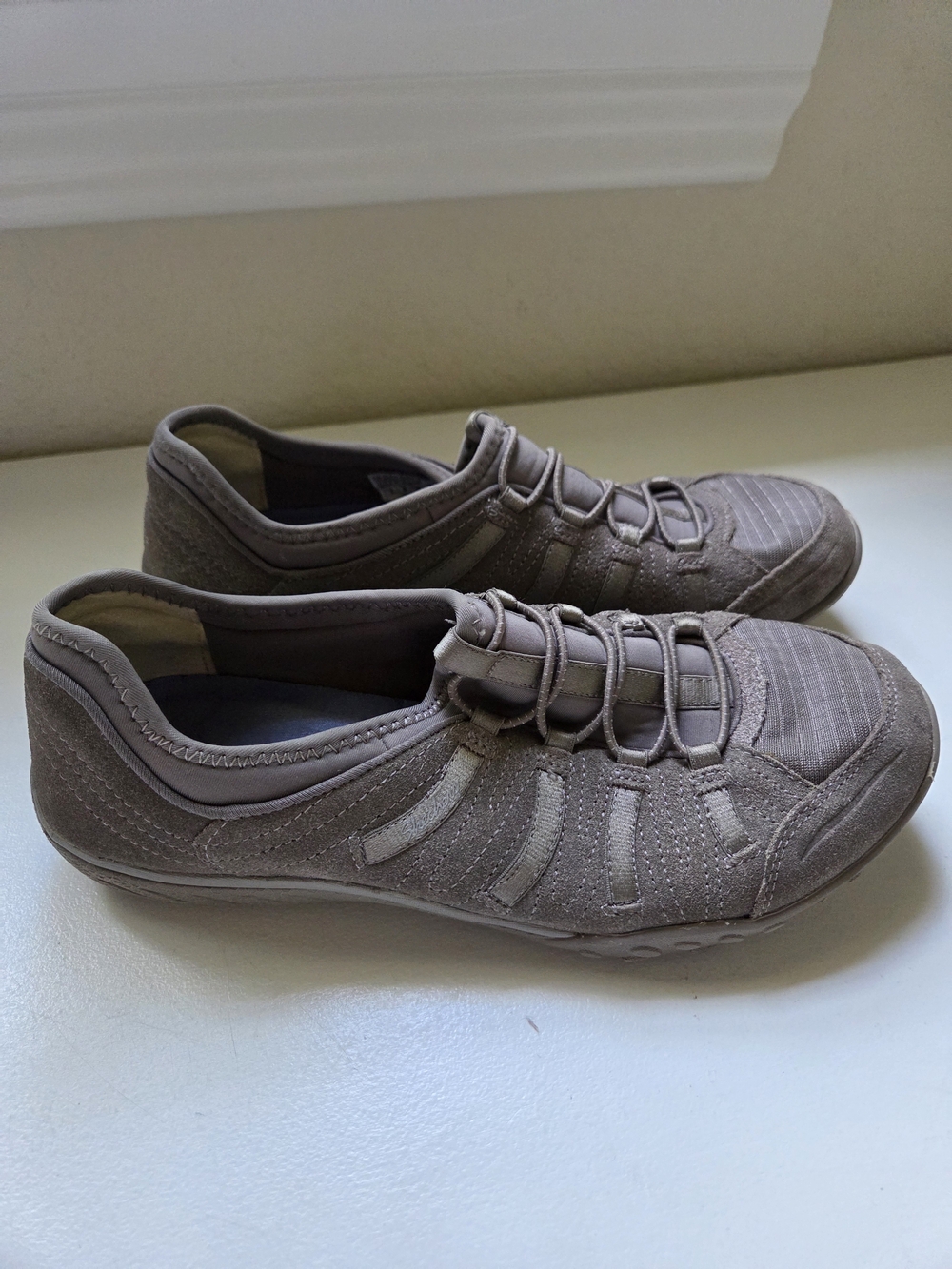 Skechers Women's Slip-On Athletic Shoes - Taupe